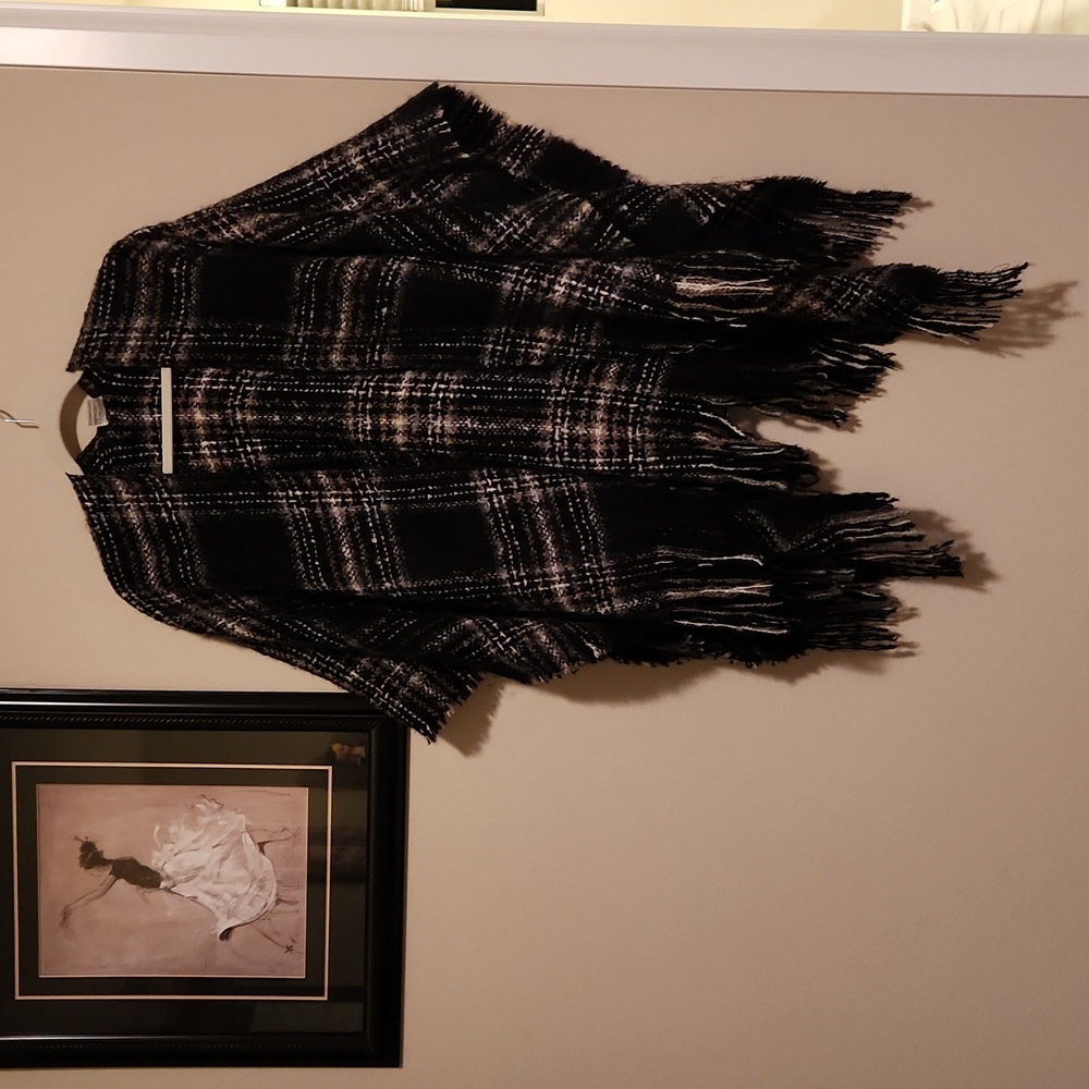 Black, Grey & White Shawl